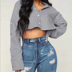 Make Time for Me Plaid Top